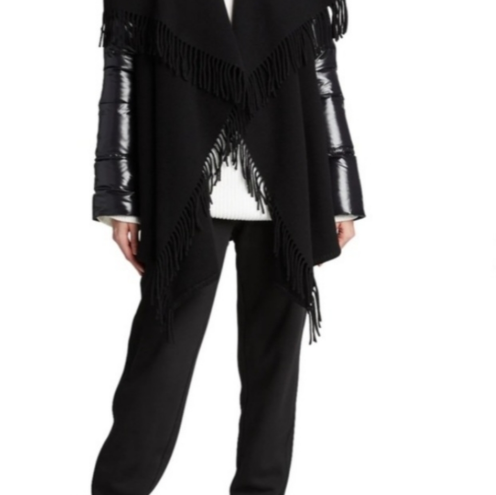 Moncler Wool Scarf/Puffer Sleeves Jacket